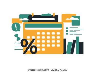 Elegant composition on the theme of paying taxes.
