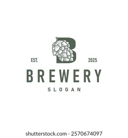 elegant concept brewery logo design collection of craft beer templates retro vintage badges brewery, whisky drink, bar, cafe, restaurant	