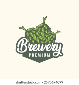 elegant concept brewery logo design collection of craft beer templates retro vintage badges brewery, whisky drink, bar, cafe, restaurant	