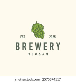 elegant concept brewery logo design collection of craft beer templates retro vintage badges brewery, whisky drink, bar, cafe, restaurant	