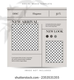 Elegant Concept Fashion Collection Social Media Stories Feed Post Template