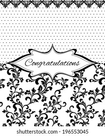 Elegant congratulations card 