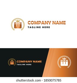 Elegant Construction business Vector Logo concept with Initial W Letter, brick, block and crown element. 