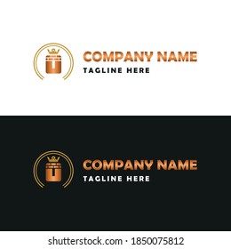 Elegant Construction business Vector Logo concept with Initial O Letter, brick, block and crown element. 