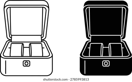 Elegant container for precious items ideal for engagement or wedding proposals. Provides secure storage valuables.