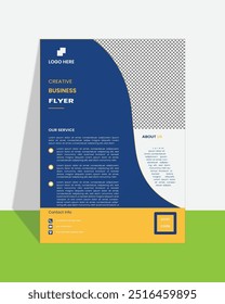 Elegant contemporary and unique business flyer design