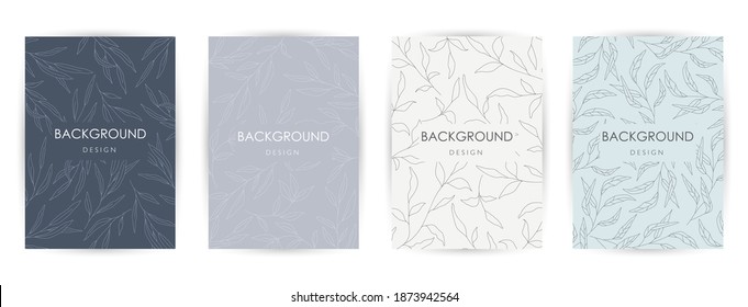 Elegant continuous line drawing. Minimal Set of abstract creative universal artistic templates. Good for poster, card, invitation, flyer, cover, banner, placard, brochure and other graphic design.