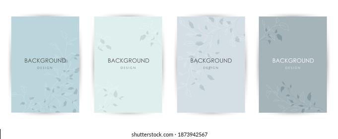 Elegant continuous line drawing. Minimal Set of abstract creative universal artistic templates. Good for poster, card, invitation, flyer, cover, banner, placard, brochure and other graphic design.