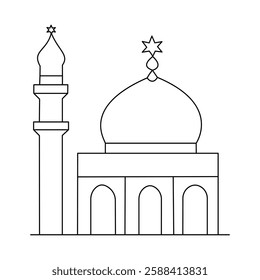 Elegant Contours of Islam: Islamic Architecture in Line Art