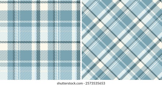 Elegant cooltoned plaid patterns, perfect for textile design, fashion, and website backgrounds.  Two distinct yet harmonious styles offer versatile design options.