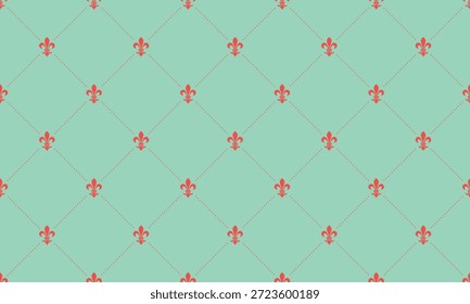 Elegante patrón de flores de coral sobre un fondo verde menta.  Perfecto para invitaciones, Sitios web o proyectos de marca que necesiten un toque de sofisticación real y encanto vintage.