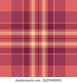 Elegant coral, mauve, and beige plaid pattern.  Perfect for textile designs, website backgrounds, or autumnthemed projects. This sophisticated, seamless texture evokes warmth and comfort.
