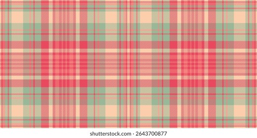 Elegant coral, peach, and mint green plaid pattern.  Perfect for textile designs, website backgrounds, or crafting projects.  This seamless texture evokes a feeling of warmth and sophistication.