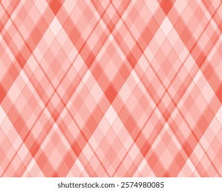 Elegant coral and white diagonal plaid pattern.  Perfect for website backgrounds, textile designs, or stylish branding.  Subtle texture adds visual interest. Ideal for modern and minimalist projects.