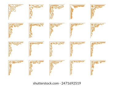 Elegant Corner Border Element Set