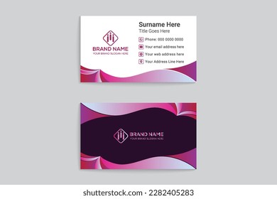 elegant corporate business card design