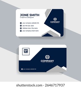 Elegant Corporate Business Card Template for Company and Office Staff