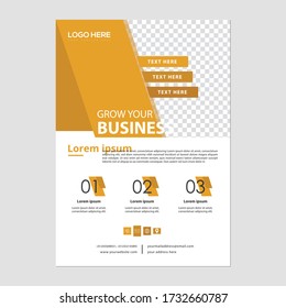 elegant corporate flyer design vector creative poster design idea