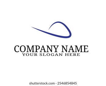 Elegant Corporate Identity: A Sleek and Modern Company Logo Design Featuring a Sophisticated Shade of Blue for a Professional and Trustworthy Brand Image