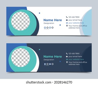 Elegant Corporate Minimal email signature template or email footer and personal Business Corporate EMAIL signature design editable format