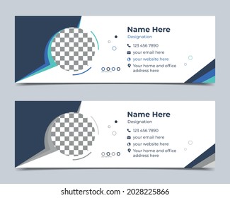 Elegant Corporate Minimal email signature template or email footer and personal Business Corporate EMAIL signature design editable format 2