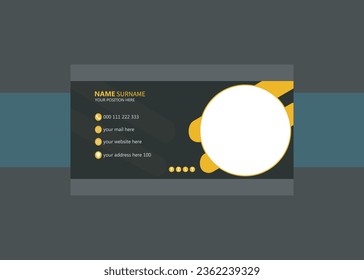 Elegant Corporate Minimal email signature Flat Mail template or email footer and personal Business Mobile Corporate EMAIL signature design