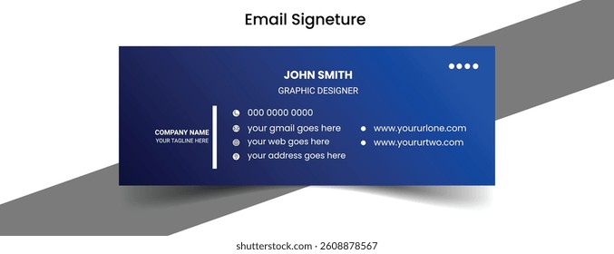 Elegant Corporate Minimal email signature 