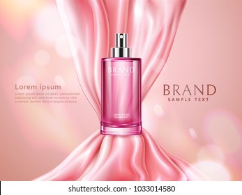 Repair Serum Ad Pink Bokeh Background Stock Vector (Royalty Free) 645322285