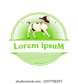 Elegant country logo for boer goat stud