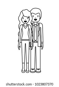 elegant couple avatars characters