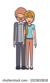 elegant couple avatars characters