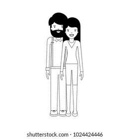 elegant couple avatars characters