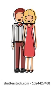 elegant couple avatars characters