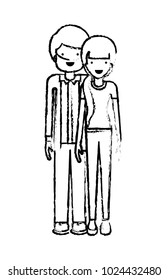 elegant couple avatars characters