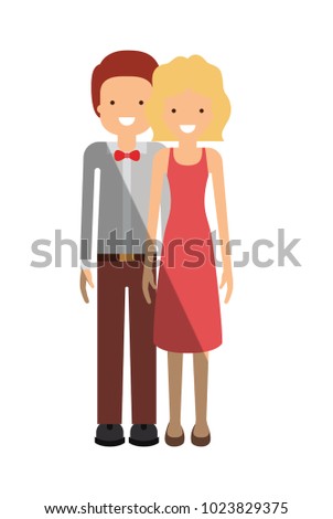 elegant couple avatars characters