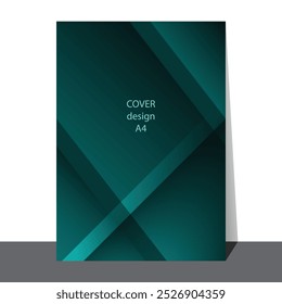 Elegante diseño de cubierta con forma de gradación. Fondo moderno en tamaño A4, traje para portada moderna, Anuncio, invitación, portada de perfil de empresa, etc.