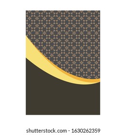 Elegant cover page with pattern Background for Banner, Cover, Invitation template design