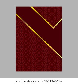 Elegant cover page with pattern Background for Banner, Cover, Invitation template design