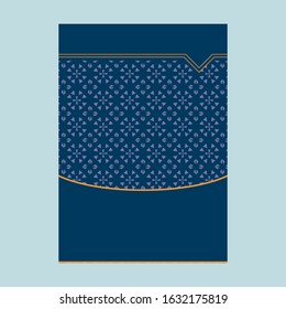 Elegant cover page with pattern Background for Banner, Cover, Invitation template design