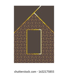 Elegant cover page with pattern Background for Banner, Cover, Invitation template design
