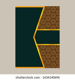 Elegant cover page with pattern Background for Banner, Cover, Invitation template design