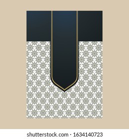 Elegant cover page with pattern Background for Banner, Cover, Invitation template design