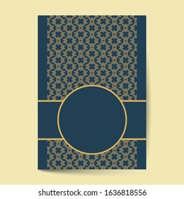Elegant cover page with pattern Background for Banner, Cover, Invitation template design