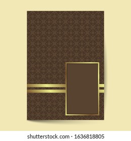 Elegant cover page with pattern Background for Banner, Cover, Invitation template design