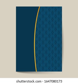 Página de portada elegante con fondo de patrón para banner, portada, diseño de plantilla de invitación