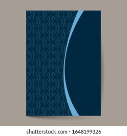 Elegant cover page with pattern Background for Banner, Cover, Invitation template design