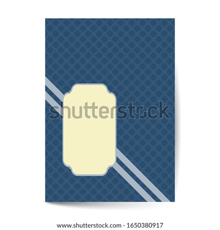 Elegant cover page with pattern Background for Banner, Cover, Invitation template design