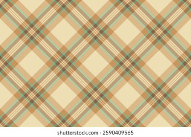 Elegant cream, brown, and teal plaid pattern.  Perfect for textile design, website backgrounds, or crafting projects.  This timeless design evokes feelings of warmth and sophistication.