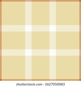 Elegant cream, white, and burnt orange plaid pattern.  Perfect for textile design, website backgrounds, or crafting projects.