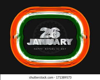 Elegant creative background design for Indian Republic Day. vector illustration